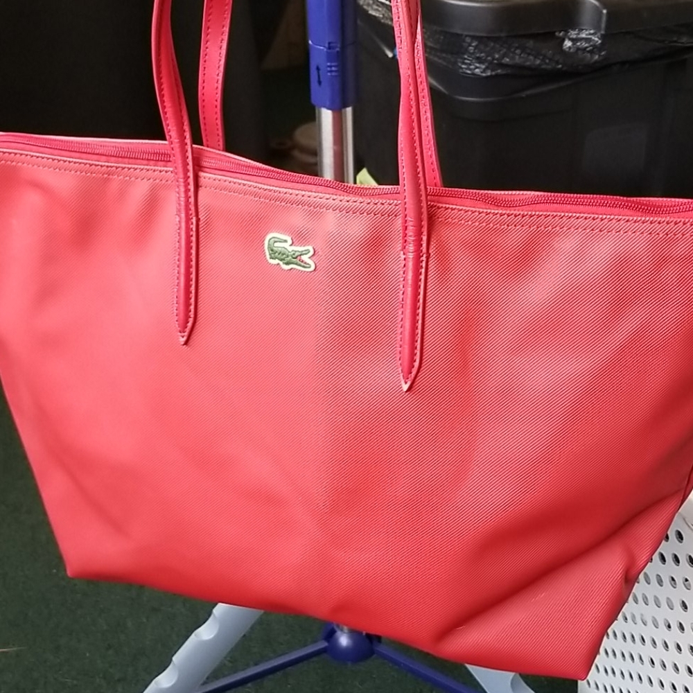 Lacoste red tote